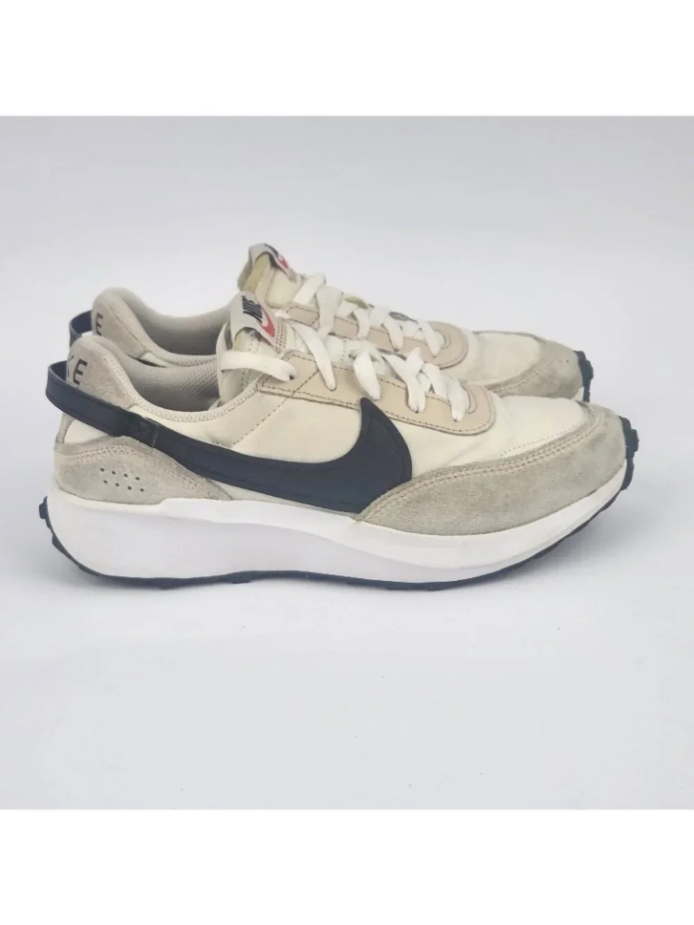 Nike Waffle Debut DH9523-102 Women's US 8 Running Shoes White Athletic Sneakers